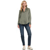 Damesblouse met satijnlook