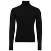 Herren Rollkragenpullover mit Viskose-Anteil schwarz