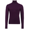 Herren Rollkragenpullover mit Viskose-Anteil dunkellila