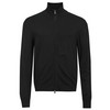 Herren Strickjacke mit Reißverschluss schwarz