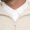 Herren Strickpullover mit Zopf-Muster 