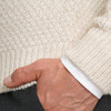Herren Strickpullover mit Zopf-Muster 