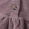 Mädchen Cordkleid mit Bubikragen