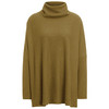 Damen Woll-Pullover mit Rollkragen grün