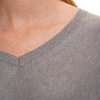 Damen Woll-Pullover mit V-Ausschnitt