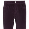 Damen Samthose mit Slim-Fit