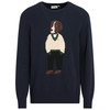 Herren Strickpullover mit Hunde-Motiv