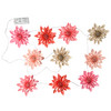 LED-Lichterkette mit Papierblumen