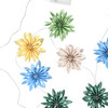 LED-Lichterkette mit Papierblumen