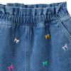 Mädchen Jeansrock mit Stickerei
