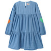 Mädchen Kleid im Denim-Look