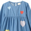 Mädchen Kleid im Denim-Look