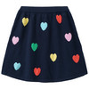 Mädchen Strickrock mit Herz-Allover