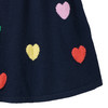 Mädchen Strickrock mit Herz-Allover