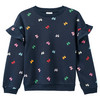 Mädchen Sweatshirt mit Allover-Print