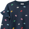 Mädchen Sweatshirt mit Allover-Print