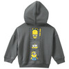 Minions Hoodie mit Rücken-Print grau