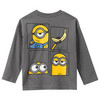 Minions Langarmshirt mit Rücken-Print grau