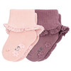 2 Paar Baby Socken mit Rüschen