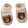 Baby Hausschuhe mit Bär-Applikation