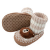 Baby Hausschuhe mit Bär-Applikation