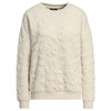 Dames-sweatshirt met textuur crème