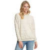 Dames-sweatshirt met textuur