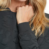 Dames-sweatshirt met textuur