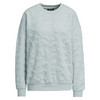 Dames-sweatshirt met textuur lichtblauw