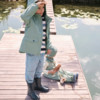 Jungen Pull-on-Jeans mit Kniefalte
