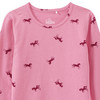 Mädchen Langarmshirt mit Pferde-Prints