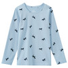 Mädchen Langarmshirt mit Pferde-Prints