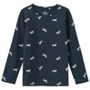 Mädchen Langarmshirt mit Pferde-Prints