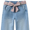 Mädchen Jeans mit Stoffgürtel