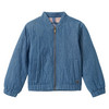 Mädchen Steppjacke im Denim-Look
