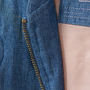 Mädchen Steppjacke im Denim-Look