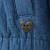Mädchen Steppjacke im Denim-Look