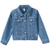 Mädchen Jeansjacke mit Applikationen