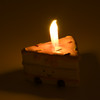 Verjaardagsdecoratie met led-kaars taart