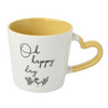 Tasse mit Herzhenkel und Schriftzug