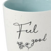 Tasse mit Herzhenkel und Schriftzug