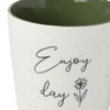 Tasse mit Herzhenkel und Schriftzug