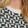 Gebreide trui voor dames met all-over patroon
