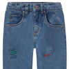 Jeans voor jongens met borduursels