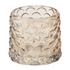 Windlicht aus Glas im Zapfendesign