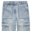 Mädchen Cargo-Jeans mit geradem Bein