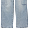 Mädchen Cargo-Jeans mit geradem Bein
