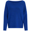 Damen Strickpullover mit U-Boot-Ausschnitt