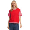 Damen Strickweste mit Knopfleiste
