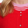 Damen Strickweste mit Knopfleiste